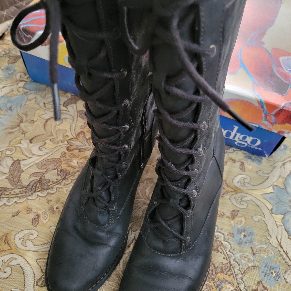 Lace up boots by Indigo made by clarks